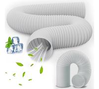 Tuyau Climatiseur Mobile - 13cm/15cm Tuyau D'évacuation D'air En Pvc Flexible Tube De Ventilation Universel Kit Fenetre Pour Climatiseur Mobile Fenêtre Et Porte, Installation Rapide Sans Fuite