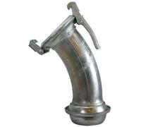 Tuyau coudé 45° DN 100 mm, rayon 300 mm Raccord femelle - système italien