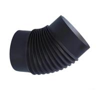 Tuyau coudé à 45 degrés pour conduit de cheminée en acier inoxydable pour système de ventilation flexible de cheminée 150 mm de diamètre Accessoire de chauffage