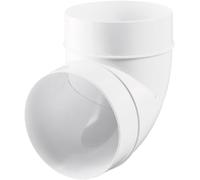 Tuyau coudé à 90° - Raccord coudé pour tuyaux - 150 mm - Plastique - Conduit de ventilation - Coude segment à 90° - Pour tuyaux de ventilation ronds - Raccord en PVC - Diamètre : 150 mm