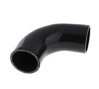 Tuyau coudé en silicone 4 plis 50 mm 90 degrés Noir