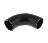 Tuyau coudé en silicone 4 plis 50 mm 90 degrés Noir