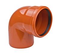 Tuyau coudé KG DN160 87 - 90 ° - Pour les eaux usées