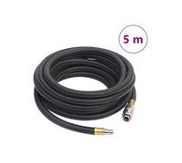vidaXL Tuyau d'air hybride noir 5 m caoutchouc et PVC