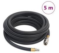 vidaXL Tuyau d'air hybride noir 5 m caoutchouc et PVC