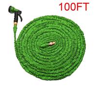 Tuyau d 'arrosage extensible 100FT avec pistolet Vert