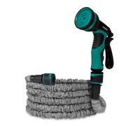 Tuyau d’arrosage flexible 10m | support et pistolet multi spray incl.