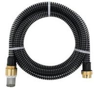 vidaXL Tuyau d'aspiration avec raccords en laiton 20 m 25 mm Noir