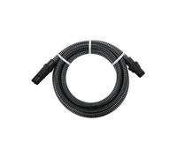 vidaXL Tuyau d'aspiration avec raccords en PVC 4 m 22 mm Noir