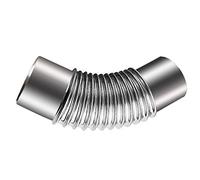 Tuyau d’échappement coude à 90°, Coude à 45° Ø 150 mm, tuyau d'évacuation de cheminée en acier inoxydable, adaptateur conduit fumée for poêle(160mm)