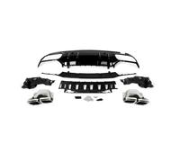 Tuyau D’Échappement Voiture Diffuseur Arrière Avec Embouts D'échappement De Couleur Argent, Pour Benz W205 Berline Pour AMG-Line 2014 - 2021