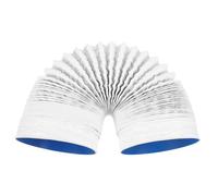Tuyau D’évacuation de Sèche-linge Flexible en PVC et Aluminium, Blanc