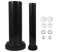Tuyau D’évacuation des Toilettes Murales, Kit de Plomberie Noir | Installation Gain de Place, Fiabilité Solide, Compatibilité Fluide, Plastique, Salle de Bain, Murale