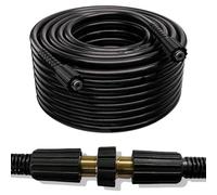 Tuyau d’extension haute pression 15 m pour nettoyeur haute pression comme Kärcher Kränzle King/Top Craft et autres raccords double face M22 x 1,5 raccord fileté (Nippel 14,00 mm) max. 200 bar à 60 °