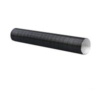 Tuyau d'admission d'air en feuille d'aluminium 50 mm conduit de chauffage pour chauffages diesel Webasto extensible noir (80 cm)