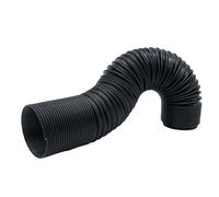 Tuyau d'admission d'air Froid Flexible Conduit d'air Froid Tuyau d'alimentation Pipeline Installation Facile de Bricolage Entrée d'air Tube, Diamètre 63 mm Noir