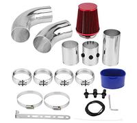 Tuyau d'admission d'air froid, kit de Tube de tuyau de tuyau de système de filtre d'admission d'air froid de voiture universelle en aluminium de 76mm/3 pouces en aluminium