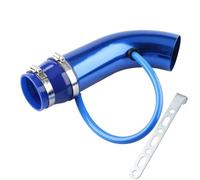 Tuyau D'admission D'air Froid Kit Tuyaux D'admission D'air Universels En Aluminium Voiture 76 Mm 3 Pouces Système D'admission D'air Froid Tube Conduit Filtre À Air Rouge Bleu Argent(Blue)
