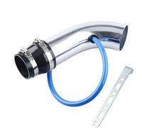 Tuyau D'admission D'air Froid Kit Tuyaux D'admission D'air Universels En Aluminium Voiture 76 Mm 3 Pouces Système D'admission D'air Froid Tube Conduit Filtre À Air Rouge Bleu Argent(Silver)