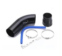 tuyau d'admission d'air Kit De Tuyaux D'admission D'air Turbo 3 Pouces 76 Mm Universel Pour Moteur Compresseur Turbine Voiture Filtre Capot Tuyau En Aluminium EntréEs D'Air(Noir)