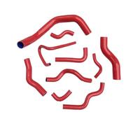 Tuyau D'admission d'air Kit Durites Radiateur en Silicone (10 Pièces) pour Nissan pour Silvia 200SX 240SX S13 S14 S15 SR20DET D'Admission d'air(Rouge)