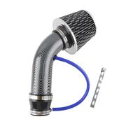 Tuyau D'admission D'air Système D'admission D'air Froid Universel 76 Mm Pour Voiture Course Kit Tubes D'induction Turbo En Aluminium Avec Entrée Filtre À Air Conique(Carbon Style)
