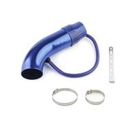 Tuyau D'admission D'air Universel En Aluminium 76 Mm, 3 Pouces, Système Froid Pour Voiture Tube D'induction Turbo Tuyau D'admission(Bleu)