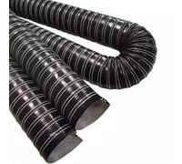 Tuyau d'admission Flexible en Silicone Noir - Conduit d'air Automobile et Conduit de Refroidissement des Freins de 100 cm (3,3 pi), Tuyau d'admission d'air Haute Performance (152 mm) pour Un