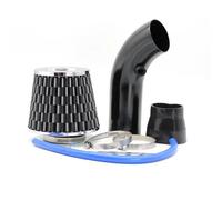 Tuyau D'admission Voiture Prises D'air Pour Voiture 76 Mm, Kit De Filtre À Tête Champignon Pour L'hiver, Tuyau D'admission En Aluminium Froid, Accessoires Automobiles(Black)