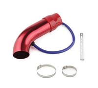 Tuyau D'admission Voiture Système D'admission D'air Froid Universel En Aluminium 3'' 75 Mm Pour Voiture, Kit De Réparation Pour Tube D'induction Pour Turbo Argenté(Red)
