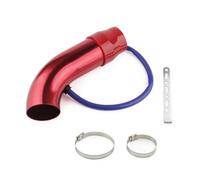 Tuyau D'admission Voiture Système D'admission D'air Froid Universel En Aluminium 3'' 75 Mm Pour Voiture, Tube D'induction Pour Turbo, Accessoires Automobiles Argentés(Red)