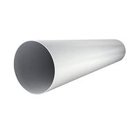 Tuyau d'aération Ø 100 mm longueur 1 m mètres en plastique Tube rond ronde Canal Extracteur Tuyau d'évacuation canaux Hotte canaux Ø 10 cm et 100 cm de long tube rond de Système