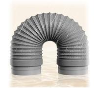 Tuyau d'aération de 6 à 8 pouces de 5/6 pieds de long, conduit de séchage flexible en aluminium, kit de tuyau résistant à la chaleur for échappement de sèche-r(6.6Ft,5.9in/15cm)