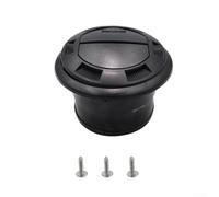 Tuyau d'aération de 75 mm, tuyau de chauffage diesel rotatif et refermable, directeur du vent réglable à 360 degrés, matériau ABS noir, pour camping-car, bus, yacht, climatisation (Φ100/75 sans grille