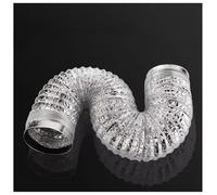 Tuyau d'aération en aluminium, flexible avec collier de serrage for systèmes ventilation, plusieurs tailles(5m,300mm)