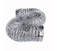 Tuyau d'aération flexible en aluminium, avec colliers de serrage acier inoxydable, plusieurs tailles(2m,100mm)