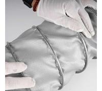 Tuyau d'aération flexible en fibre de verre de 80 mm - Conduit d'admission d'air froid pour ventilateurs d'extraction de 500 mm de long avec 2 colliers de serrage, idéal pour les systèmes CVC et