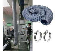 Tuyau d'aération flexible pour sèche-linge - 2 m de long - 50 mm de diamètre - Installation facile pour hotte aspirante