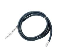 Tuyau d'aérographe tressé pour compresseur d'air - Accessoire - Tube 180 cm - Noir