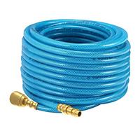 Tuyau d'air comprimé 20 mètres raccord simple rapide compresseur tuyau à pression 15 bar greffage 1/4" renforcé raccord flexible léger résistant aux vibrations et à la corrosion longueur (20 M)
