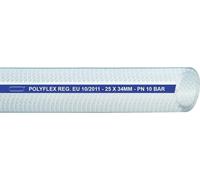 Tuyau d'air comprimé POLYFLEX Ø intérieur 13,0 mm Ø extérieur 20,0 mm Longueur 50 m Transparent Épaisseur de paroi 3,5 mm