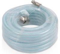 Tuyau d'air comprimé Powerplus 10 m PVC transparent Rallonge de tuyau de compresseur