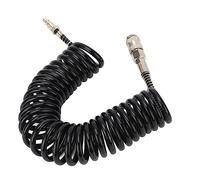 Tuyau D'air de Recul, Tuyau de Compresseur D'air Résistant à la Pression Durable Flexible Léger enroulé Tuyau D'air avec Limiteurs de Courbure pour Voiture Moto (7m/23ft)