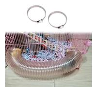 Tuyau d'air flexible for outils pneumatiques, tuyau flexible en fil d'acier cuivré for aspirateur industriel, tuyau de collecte des fumées(ID150mm/5.9in)