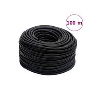 vidaXL Tuyau d'air hybride noir 100 m caoutchouc et PVC