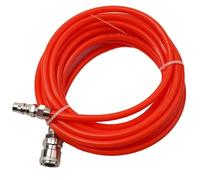 Tuyau d'air pneumatique léger 5 * 8 mm, ligne en PVC haute pression flexible avec coupleur rapide et bouchon pour les systèmes automatisés rouge 10m