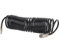 Tuyau d'air spiralé 1/4 pouce ID 16,4 pieds de long PE Cuivre Pas de confusion Anti-torsion Connecteur UE légèrement comprimé
