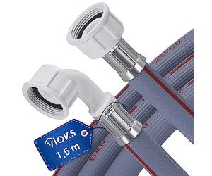 Tuyau d'alimentation d'eau froide VIOKS, 150 cm, pour machine à laver et lave-vaisselle, type droitLongueur du tuyau de1,5 mètre