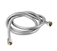 Tuyau d'alimentation en eau chromé, tuyau de douche en acier inoxydable durable et flexible, accessoires de tuyau d'eau de salle de bain domestique(3 M tube,3pcs)