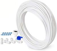 Tuyau d'alimentation en eau de 10 m - Kit de connexion pour réfrigérateur double porte de style européen - 6,3 mm de diamètre